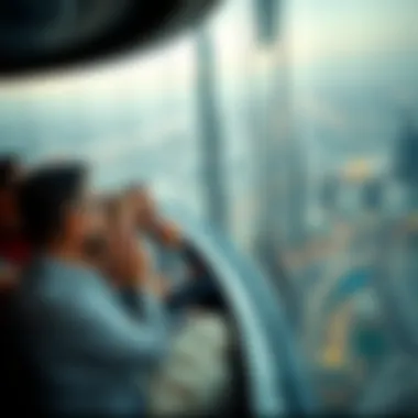 Residents enjoying the observation deck at Burj Khalifa