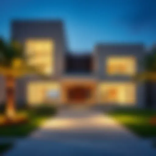 Exterior view of Al Badia Residence showcasing modern architecture