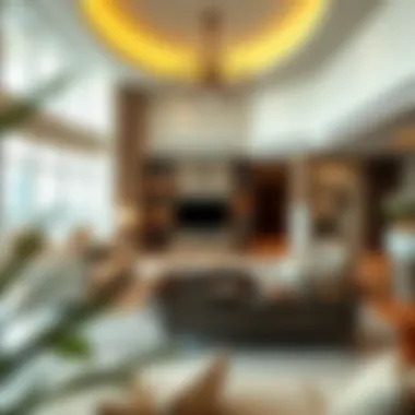 Elegant Living Space at Al Badia Residence Spacious living area within Al Badia Residence