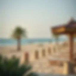 Tranquil beachside view at Al Bateen Ladies Beach