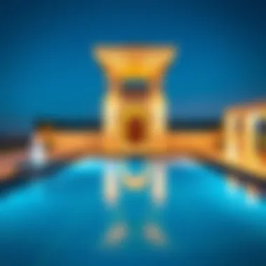 Premium Amenities of Al Bustan Residence Luxurious amenities offered at Al Bustan Residence, including a swimming pool and spa.