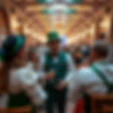 A vibrant cultural event in Al Garhoud celebrating Irish heritage