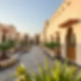 A picturesque view of Al Garhoud showcasing its unique architecture