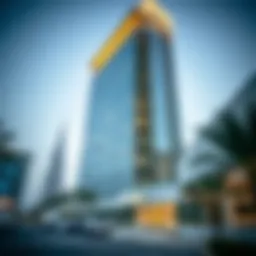 Architectural view of Al Gurg Tower 1 showcasing modern design
