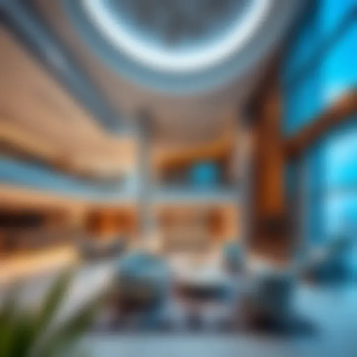 Interior Design of Al Gurg Tower 1 Interior design elements of Al Gurg Tower 1 highlighting functional spaces