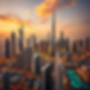Stunning skyline view of Dubai showcasing real estate developments