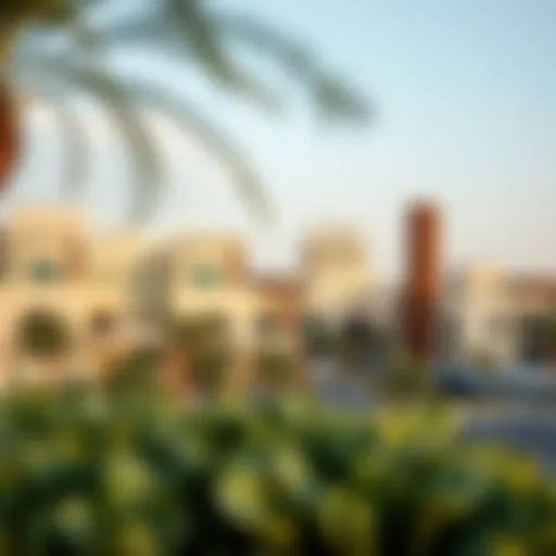A scenic view showcasing the Al Quoz neighborhood with modern architecture