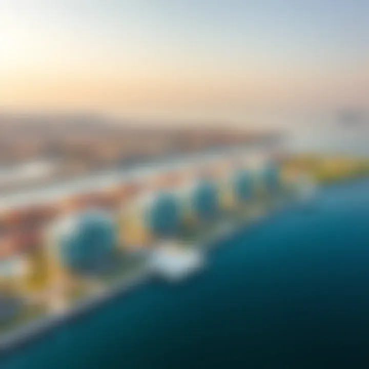 Modern Architectural Marvels on Al Reem Island Aerial view of Al Reem Island showcasing modern architecture