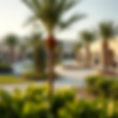Community amenities including parks and recreational facilities in Al Waha Community