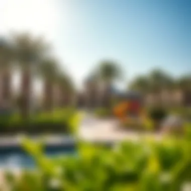 Vibrant community park in Al Warqa featuring recreational facilities