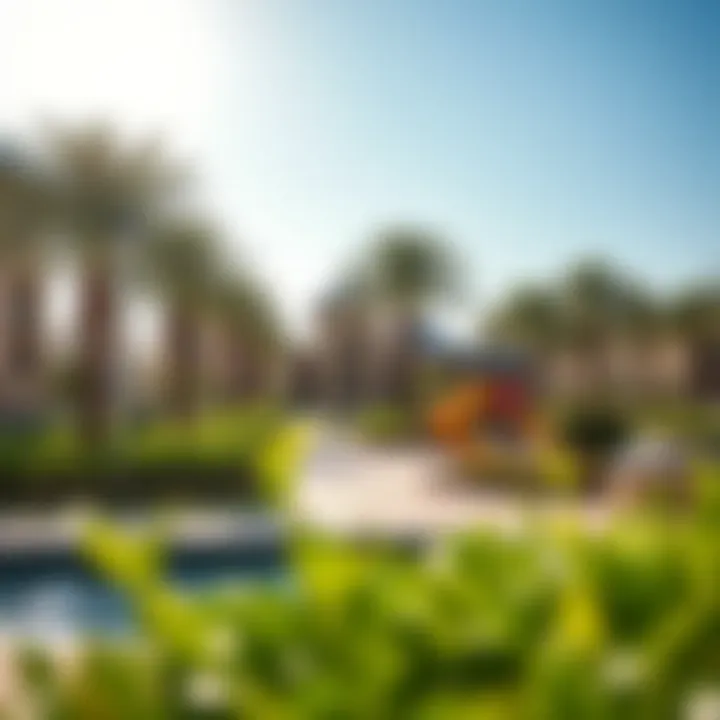 Vibrant community park in Al Warqa featuring recreational facilities