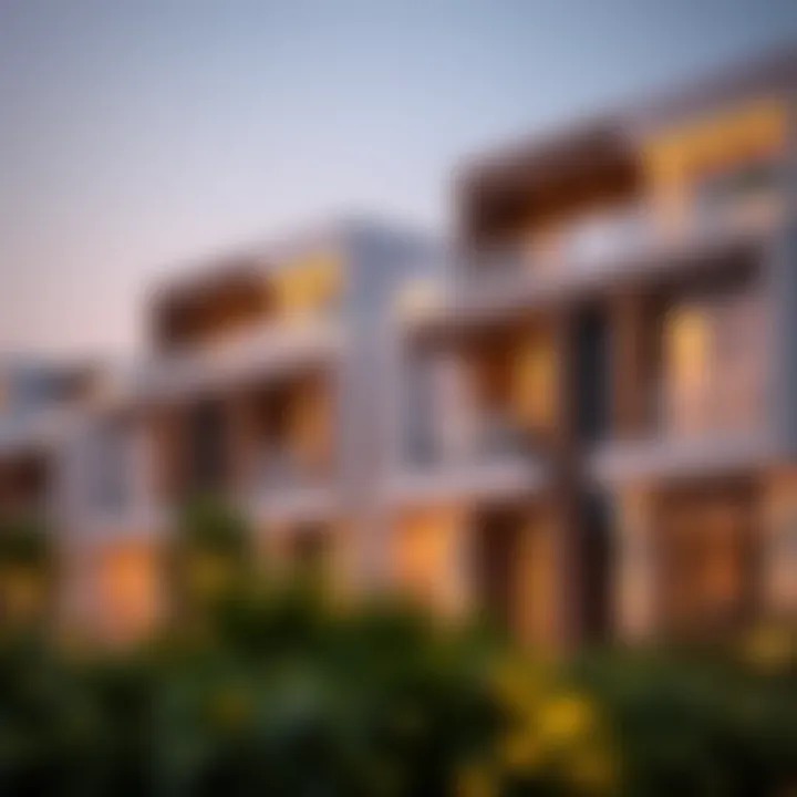 Modern residential properties in Al Warqa reflecting luxury living