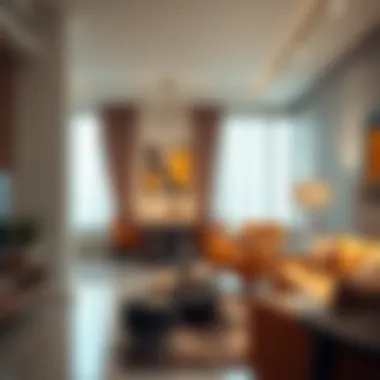 Interior of a two-bedroom apartment in Al Wasl Karama