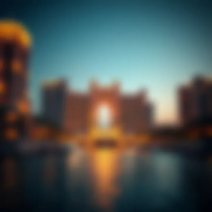 Architectural marvel of Atlantis The Pointe overlooking the water