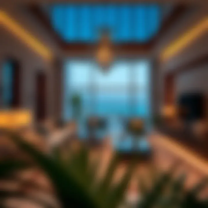 Luxurious interiors of a residence at Atlantis The Pointe