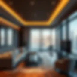 Luxurious apartment view in Dubai