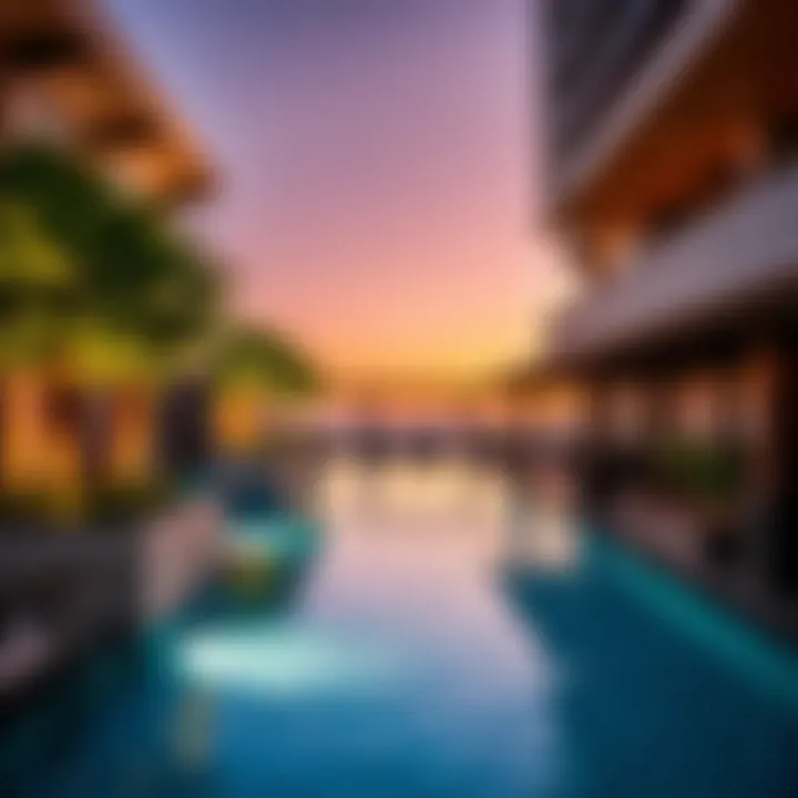 Beautiful outdoor amenities at Barceló Residences in Dubai Marina