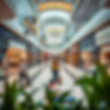 Vibrant retail spaces within Bay Avenue Mall showcasing diverse shopping options.