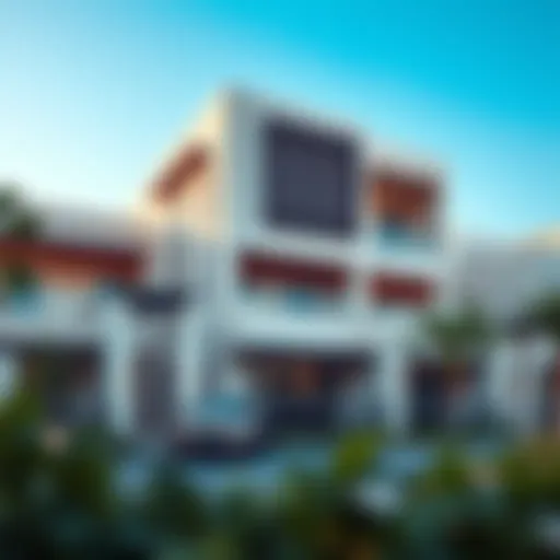 Modern architectural design of Bianca Townhouses