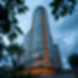 Stunning exterior view of Bloom Tower