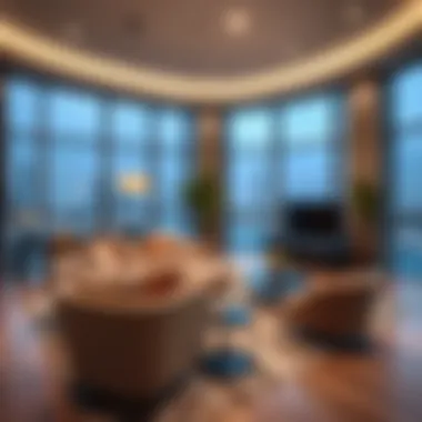 Luxurious living room interior in a Business Bay apartment