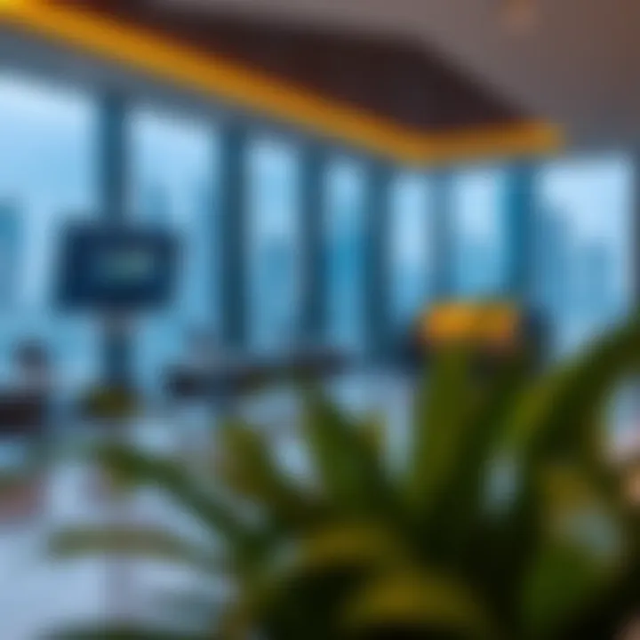 Modern amenities in a Business Bay residential complex