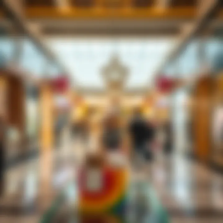 Diverse shops and retail offerings available in the mall