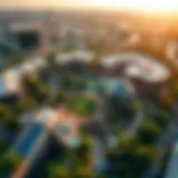 Aerial View of Central Park Aerial view of Central Park at City Walk showcasing its lush greenery