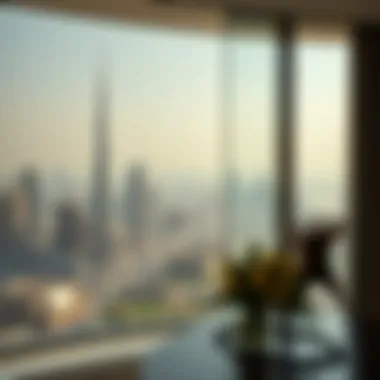 Panoramic view of the Dubai skyline from Central Park Towers, emphasizing investment potential