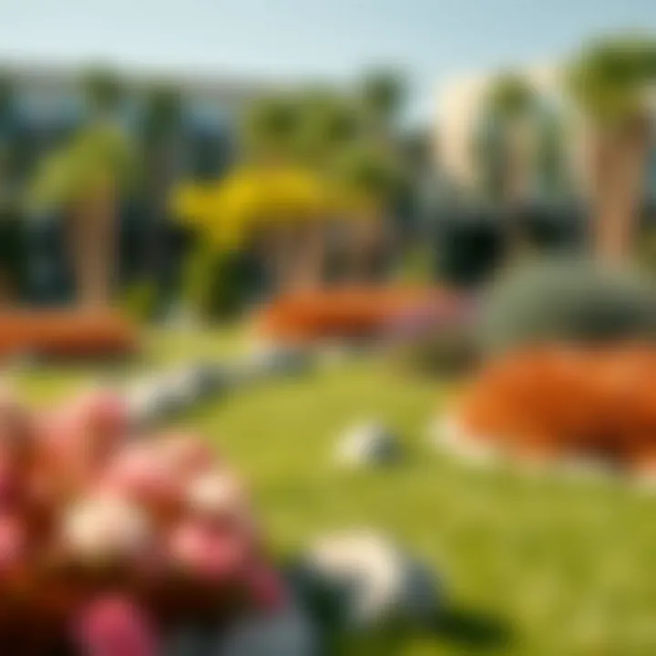 Unique Landscaping Features Close-up of the unique landscaping features at Central Park