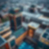 Diverse Architecture in Centro Bur Dubai Aerial view of Centro Bur Dubai showcasing diverse architecture