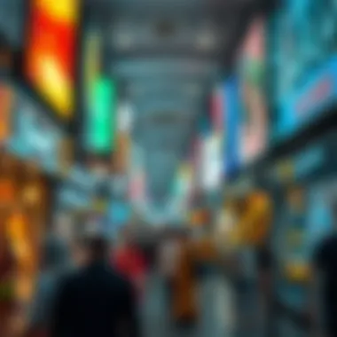 A bustling Dubai property market scene