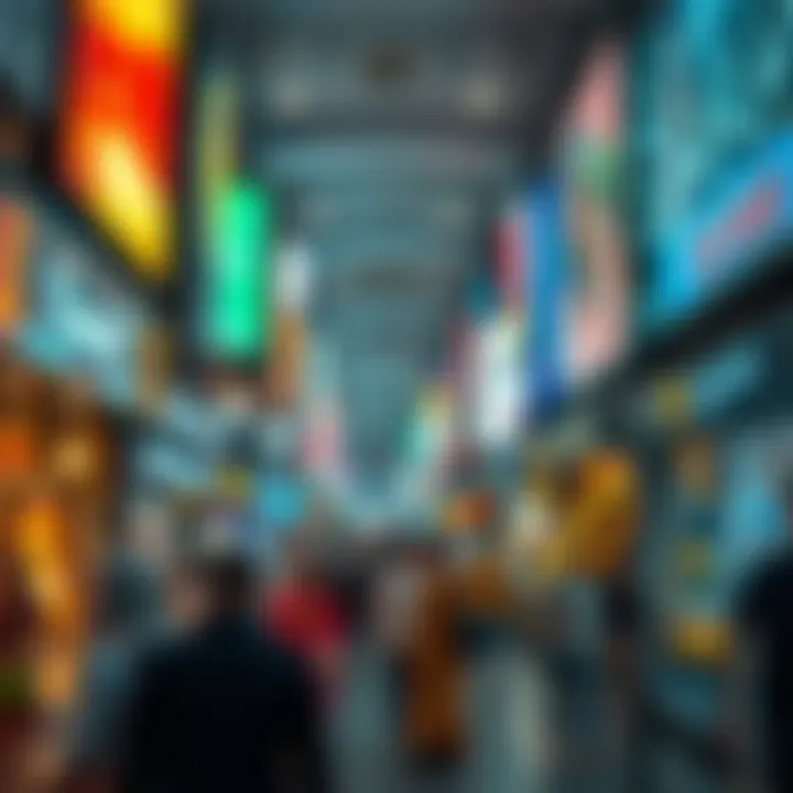 A bustling Dubai property market scene