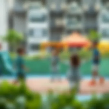 Children engaging in play within a sustainable environment, emphasizing the importance of health and wellness.