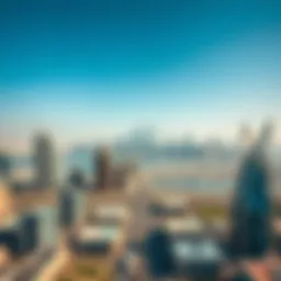 Aerial view of Abu Dhabi skyline showcasing modern architecture