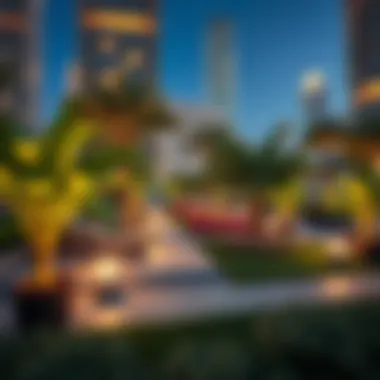Sustainable Urban Living: Green Initiatives Green spaces in a شركة الدار العقارية development illustrating sustainability