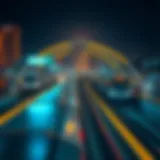 Overview of Dubai Metro lines and stations