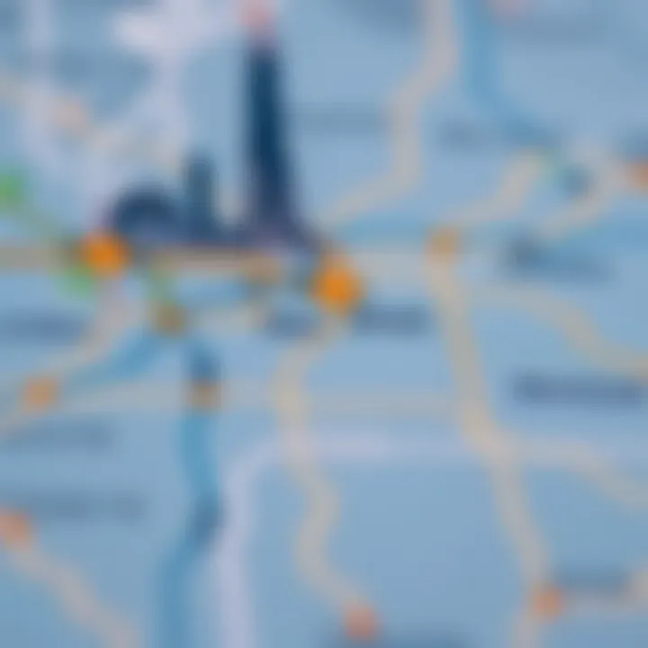 Map of Route from Dubai to Abu Dhabi Map showing route from Dubai to Abu Dhabi