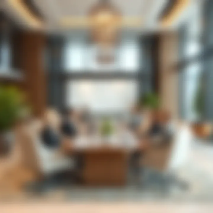 Business meeting environment in UAE