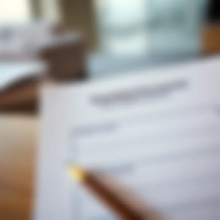 Document checklist for visa application