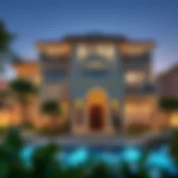 Stunning villa exterior in Rashidiya