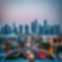 Scenic view of Al Nahda skyline showcasing modern architecture