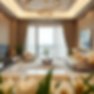 Elegant interiors of a unit in Coral Tower