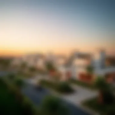 Aerial view of Damac Marbella showcasing its architectural design in Dubai