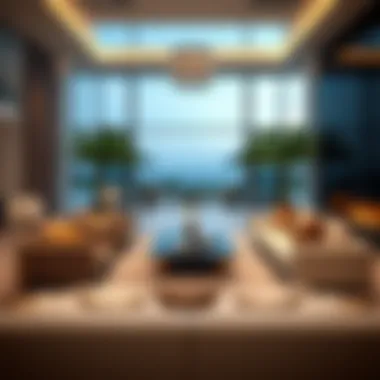 Elegant living room design within a Damac Marbella residence