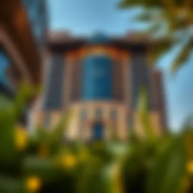 Exterior view of Damac Towers showcasing its modern architecture