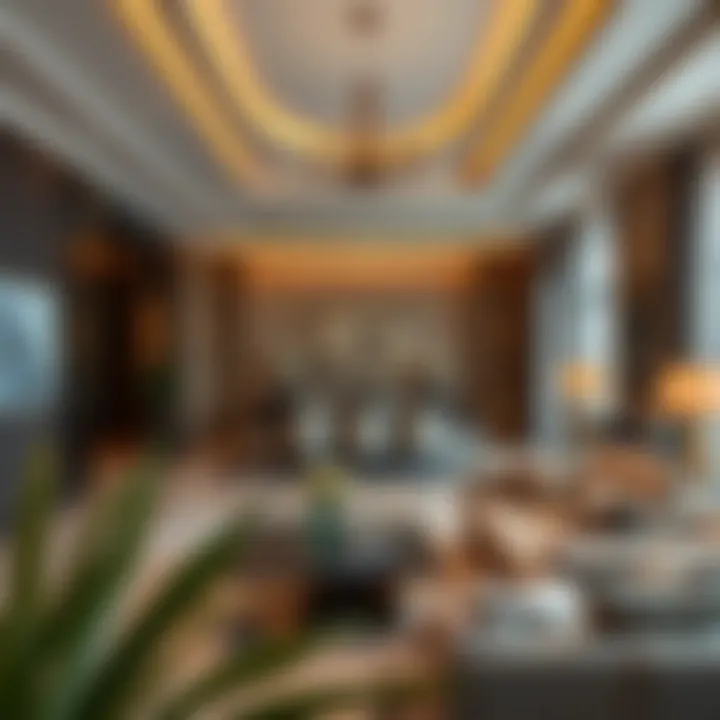 Luxurious interior of a residence in Damac Towers