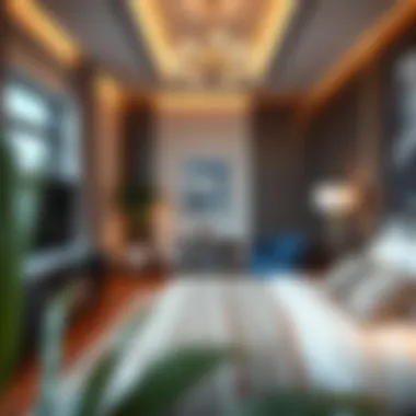 Stylish Room Interiors in Deira City Center Modern room with stylish decor in Deira City Center