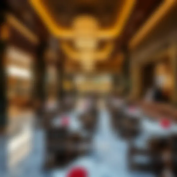 Inviting dining space featuring various culinary options at Dib Al Wahda Mall