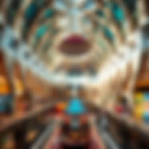 Stunning interior view of Dib Al Wahda Mall showcasing unique architectural design